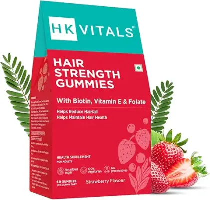 15. HealthKart Hk Vitals Hair Strength Biotin Gummies