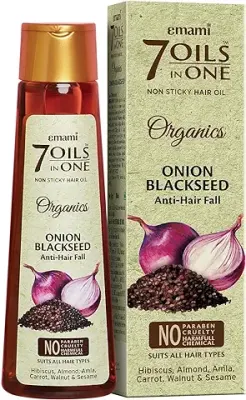 4. Emami 7 Oils In One Organics Onion Blackseed Hair Oil