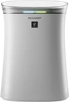 9. SHARP Room Air Purifier FP-F40E-W (White) with PlasmaclusterTM Ion Technology, Haze Mode, Odour & Dust Sensor, True HEPA & Deodorizing Filter| Coverage Area: up to 320 ft²