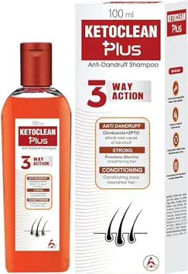 9. ALLOES Ketoclean Plus Anti Dandruff Shampoo-Treatment with Climbazole & ZPTO Provides Deep Nourishment for Hair Scalp for Men & Women (100ml,Pack of 1)