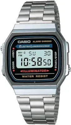 3. Casio Stainless Steel Vintage Digital Multicolor Dial Unisex A168Wa-1Wdf ( D131 )