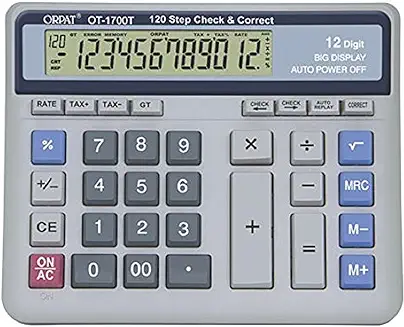 6. Orpat OT 1700T Check and Correct Calculator