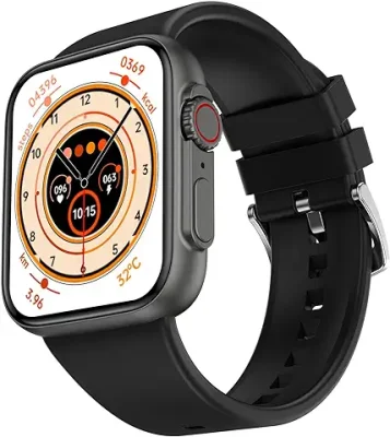 12. Fire-Boltt Gladiator 1.96" Biggest Display Smart Watch with Bluetooth Calling, Voice Assistant &123 Sports Modes, 8 Unique UI Interactions, SpO2, 24/7 Heart Rate Tracking (Black)