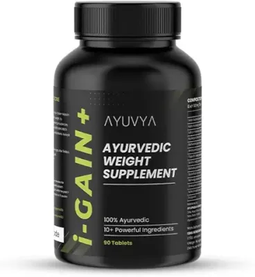 10. Ayuvya I-gain+ Improved Formula I the Ultimate Serious Mass High Protein Calorie Weight Gainer