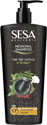 9. SESA Ayurvedic Medicinal Shampoo - Hair Fall Control in 15 days - Bhringraj & 16 Herbs - NO Parabens - 500 ml