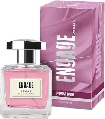 3. Engage Femme Eau De Parfum for Women, Citrus and Floral Fragrance Scent, Skin Friendly Perfume for Women, 90ml
