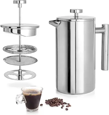 11. Mixpresso Stainless Steel French Press Coffee Maker