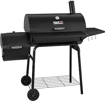 3. Royal Gourmet CC1830S 30" BBQ Charcoal Grill and Offset Smoker | 811 Square Inch cooking surface, Outdoor for Camping | Black