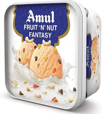 6. Amul Ice Cream Fruit N Nut Fantasy, 1 Litre