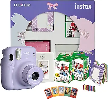 1. Fujifilm Instax Mini 11 Instant Camera (Lilac Purple) Happiness Box with 40 Shots