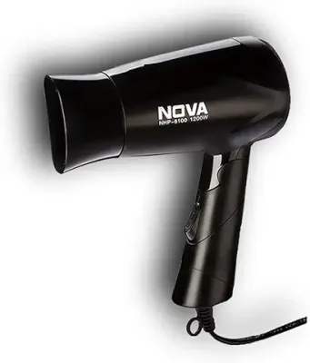 2. Nova NHP 8100 Silky Shine 1200 Watts Hot and Cold Foldable Hair Dryer