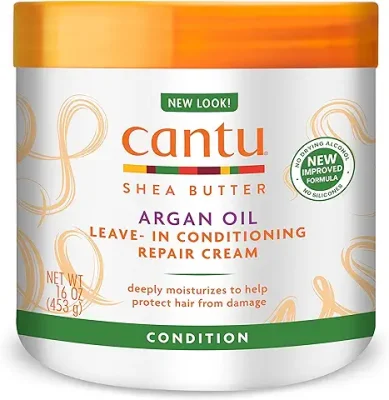 5. Cantu Argan Oil Leave In Conditioning Repair Cream