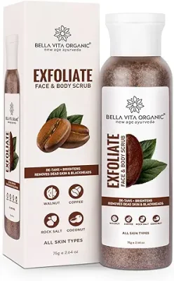 14. Bella Vita Organic Exfoliate Coffee Scrub for Face & Body