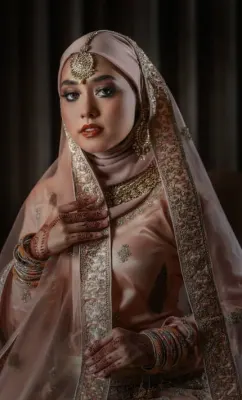 Muslim Bridal Makeup Idea
