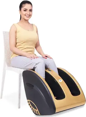 9. JSB HF72 Leg and Foot Massager Machine with Vibration Kneading Heat & Roller
