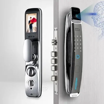 9. Denler DFLv3 Smart Door Lock, Digital Door Lock 3D Face Recognition, On Demand App Unlock & Audio Video Intercom, Unlock Using App wihtout bellpress, RF Remote Fingerprint, Card, PIN, 3 Year Warranty