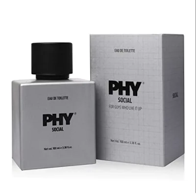 11. Phy Social Eau de Toilette (EDT) | For that chilled out vibe | Freshness of Mint with citrusy Mandarin | Perfect for a party or evening out | Long lasting fragrance, Premium perfume for men, 100 ml