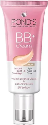 1. POND'S Bb+ Cream, Instant Spot Coverage + Light Make-Up Glow, Ivory 30G, Natural