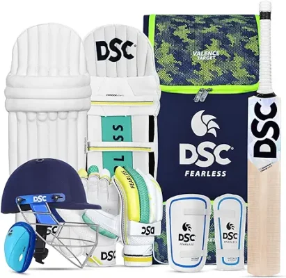 4. DSC Premium Complete Kit With Helmet Cricket Kit