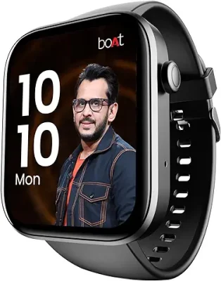 8. boAt Wave Call 2 with 1.83" HD Display, Advanced BT Calling, DIY Watch Face Studio, Coins, 700+Active Modes, Live Cricket Scores, Smart Watch for Men & Women(Active Black)