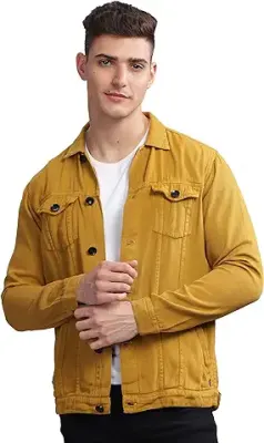 9. Kuons Avenue Men's Regular Fit Casual Jacket | Denim Jacket For Men