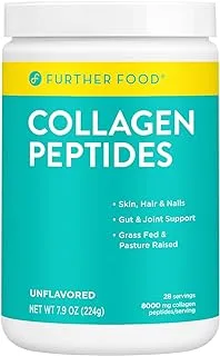 Further Food Premium Unflavored Collagen Peptides Powder Supplement | Premium Grass-Fed, Keto Protein | Hydrolyzed Collage...