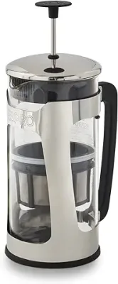9. ESPRO - P5 French Press - Double Micro-Filtered Coffee and Tea Maker, Grit-Free and Bitterness-Free Brews, Durable Stainless Steel Frame, (Polished Stainless Steel, 32 ounce)