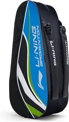5. Li-Ning Panther Double Zipper Polyester Badminton Kit Bag
