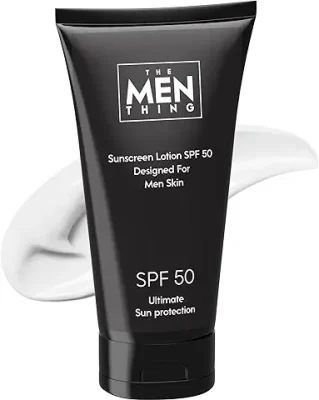 10. THE MEN THING SunScreen for Men Skin - SPF 50 P+++ - Oil-Free Man SunScreen with Zinc Oxide & Titanium Dioxide from Japan for All Skin Types - Normal to Oily Skin (50ml)