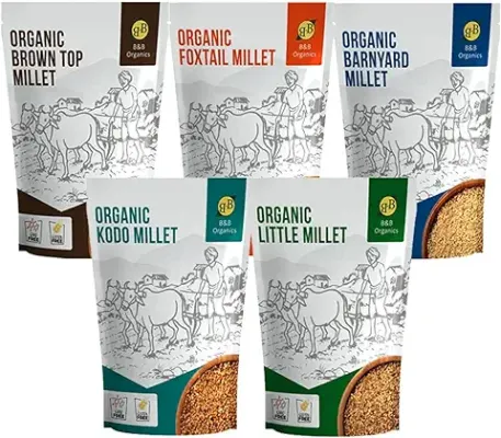 10. B&B Organics millet combo 250g millet combo pack of 5