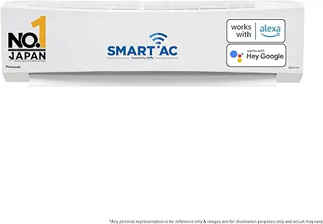 5. Panasonic 1 Ton 5 Star Wi-Fi Inverter Smart Split AC