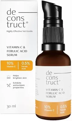 8. Deconstruct 10 % Vitamin C Face Serum For Glowing Skin|Beginner Friendly&Highly Stable Vit C Serum With Pure 3-O-Ethyl Ascorbic Acid&Ferulic Acid|Highly Effective Yet Gentle (Non Irritating) - 30 Ml