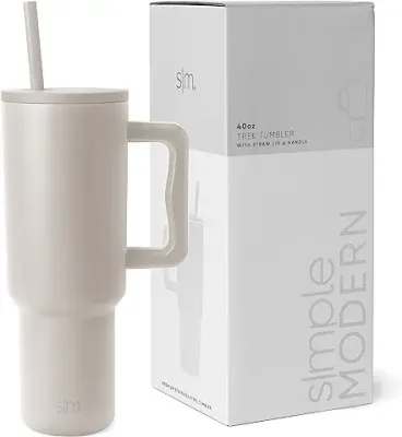 1. Simple Modern 40 oz Tumbler with Handle and Straw Lid