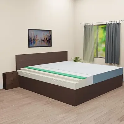 4. UrbanBed LatexCore Support Orthopaedic 8 Inch Mattress | 15 Year Warranty | 120 Nights Trial | Dual Side Usable | HR Latex Foam with PinCore Hole, Bed Mattress with UltraFreshTM Cover (King,78x72x8)