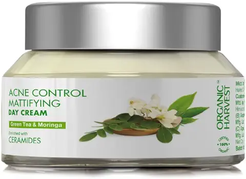 5. Organic Harvest Acne Control Mattifying Day Cream