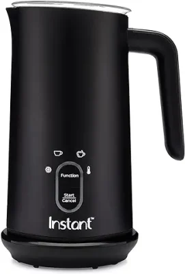 3. Instant Pot Milk Frother, 4-in-1 Electric Milk Steamer, 10oz/295ml Automatic Hot and Cold Foam Maker and Milk Warmer for Latte, Cappuccinos, Macchiato, From the Makers of Instant 500W, Black