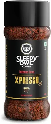 11. Sleepy Owl Xpresso - Intense Java Strong Instant Coffee | 100g Jar | Dark Roasted To Perfection | Intense, Bold And Strong Flavour
