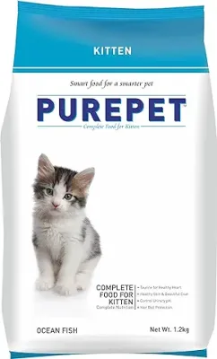 5. PUREPET Ocean Fish Kitten Dry Cat Food, 1.2Kg, 1 Count