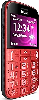 8. BLU Joy - 2.4", Factory Unlocked Phone - Red