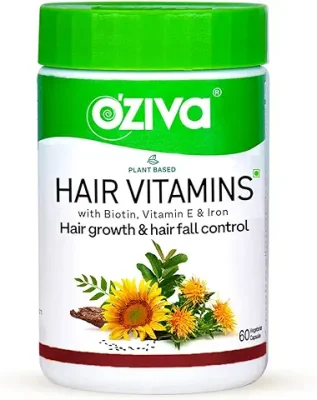 2. OZiva Hair Vitamin Capsules for Hair Growth & Hair Fall Control