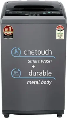 9. Panasonic 6 Kg 5 Star Fully-Automatic Top Load Washing Machine ( NA-F60LF1HRB, Grey, Durable Metal Body, 8 Wash Program, Aquabeat wash technology, One touch smart wash, 2022 model)