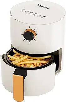 7. Lifelong Air Fryer for Home - 800W Small Airfryer Machine to Fry, Bake & Roast with Timer Control - Oil Free Fryer Machine - Electric with 360 Hot Air Circulation Technology (LLHF25)2.5 liter, White