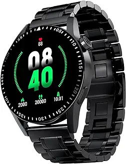 6. Fire-Boltt Talk 2 Pro Ultra 1.39" Round Display Stainless Steel Luxury Smart Watch, Bluetooth Calling & 360 Health Monitoring, 123 Sports Modes, Inbuilt Voice Assistant (Black)