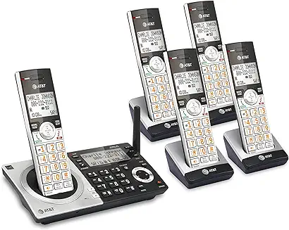 7. AT&T CL83507 DECT 6.0 5-Handset Cordless Phone