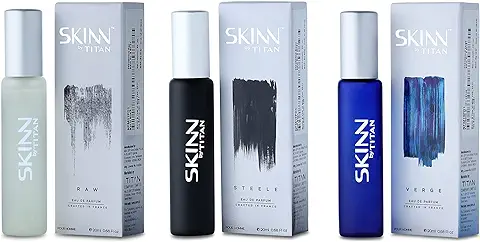 11. Titan Skinn Men's Travel Pack EDP Perfume, 20ml (Pack of 3)
