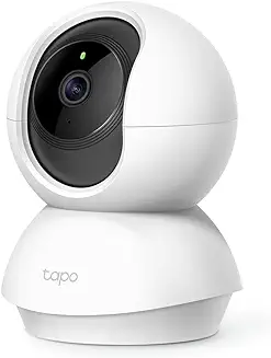 1. Tapo TP-Link C200 360 2MP 1080p Full HD Pan/Tilt Home Security Wi-Fi Smart Camera| Alexa Enabled| 2-Way Audio| Night Vision| Motion Detection| Sound and Light Alarm| Indoor CCTV White