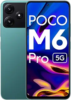 7. POCO M6 Pro 5G (Forest Green, 4GB RAM, 128GB Storage)