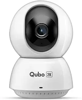 11. Qubo Smart 360 Ultra 2K 4MP 1296p WiFi CCTV Security Camera for Home from Hero Group | Mobile App | Two Way Talk | Night Vision | Cloud & SD Card Recording | Made in India | Alexa & OK Google |