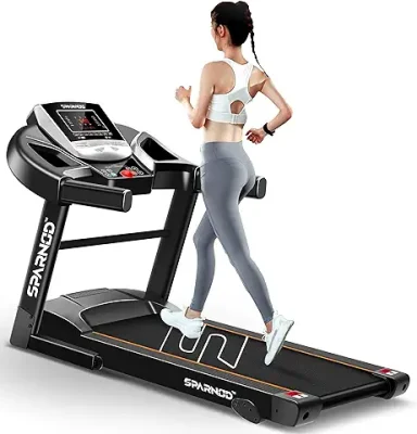 11. Sparnod Fitness STH-1200 Motorized Treadmill for Home Use