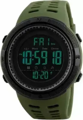 SKMEI 1251 Military Green Chronograph Digital Watch